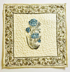 Twilight Blue Quilted Throw Pillow Cover, Set of 2