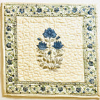 Deep Sea Quilted Throw Pillow Cover, Set of 2