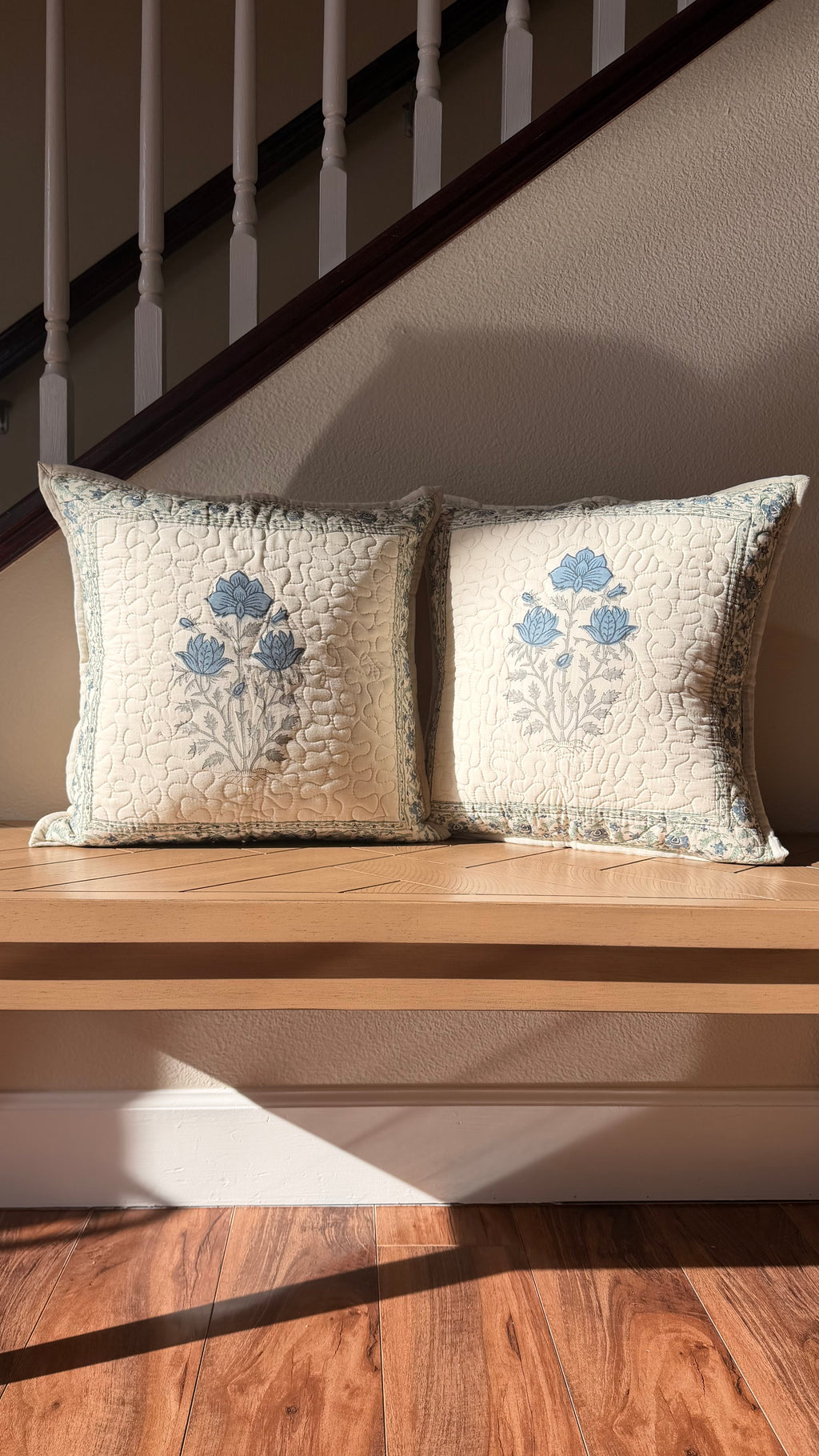 The Deep Sea Quilted Throw Pillow Cover (Set of 2)