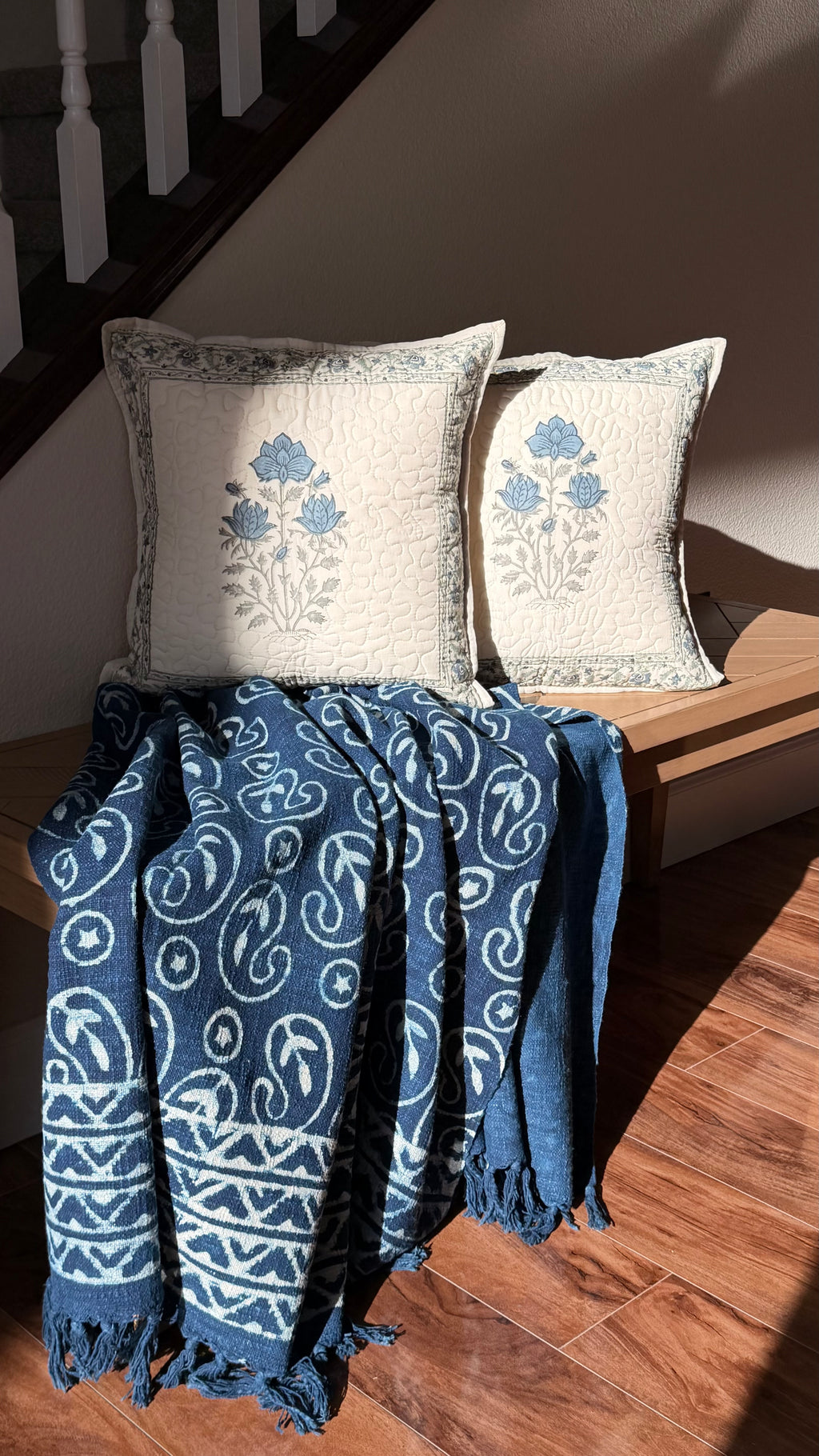 The Deep Sea Quilted Throw Pillow Cover (Set of 2)