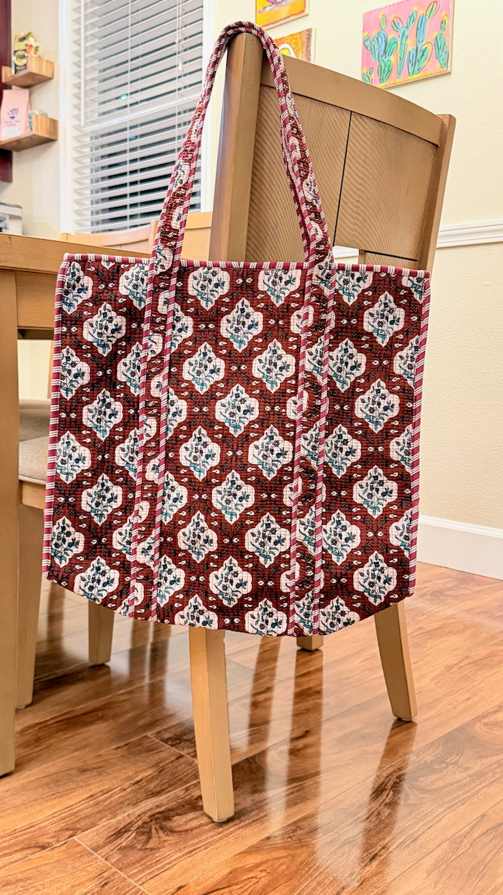 The Maroon Mosaic Chippa Tote