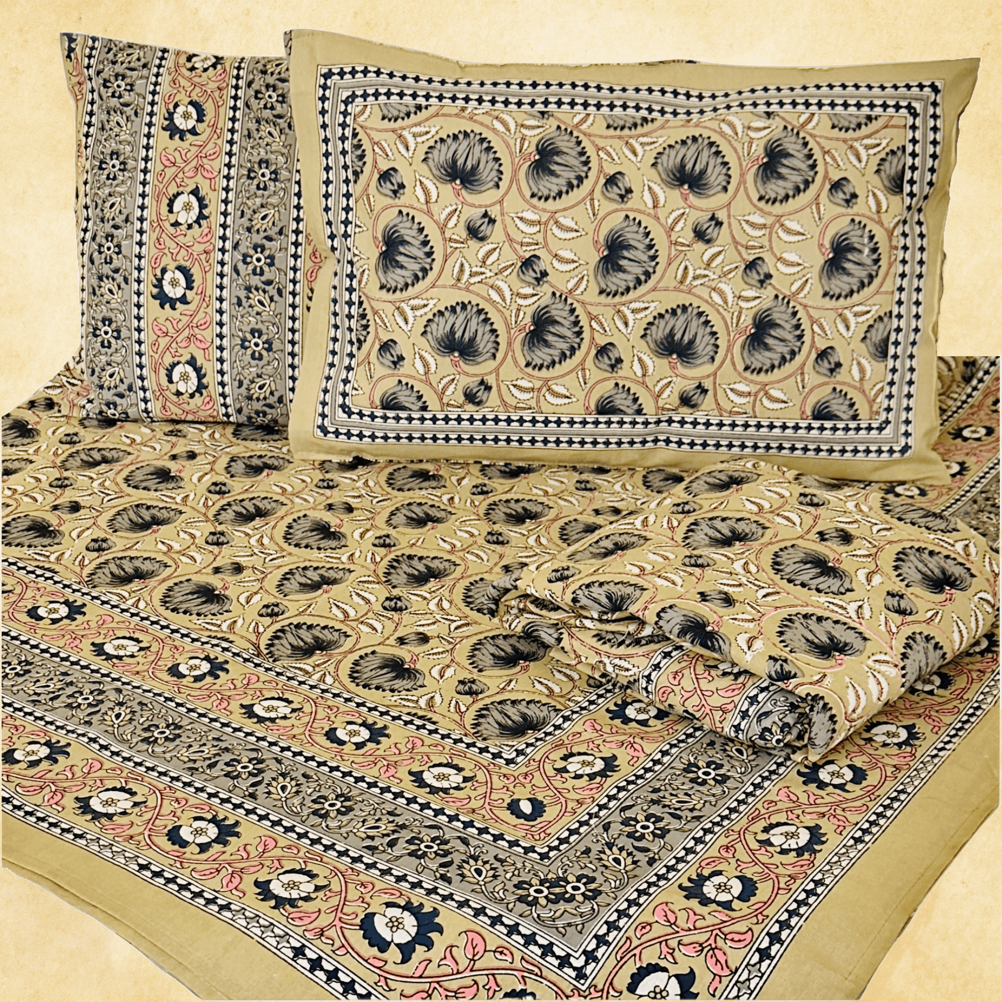 Nocturnal Floral Bedsheet Set - DewDropHues