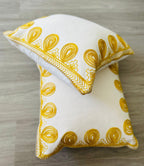 Golden Glow Throw Pillow Cover - DewDropHues