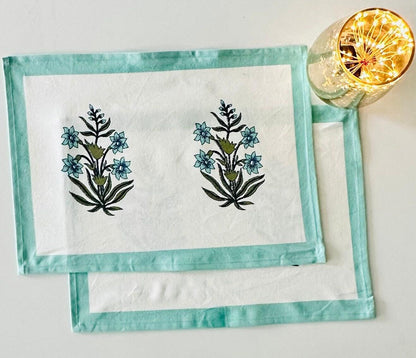 Floral Placemats, Set of 2 - DewDropHues