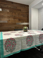 Serene Lotus Square Table Cloth - DewDropHues
