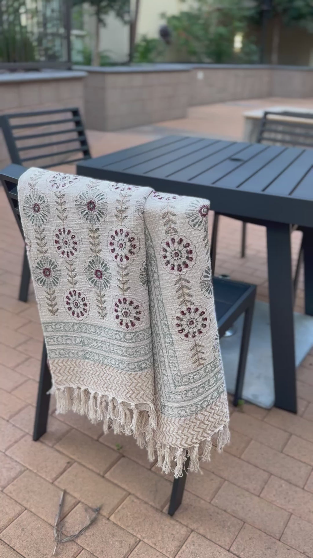 Velvet Dahlia Throw Blanket